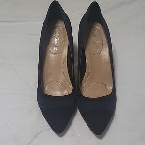 Kelly & Katie Women's Blue And Black Suede Pumps
